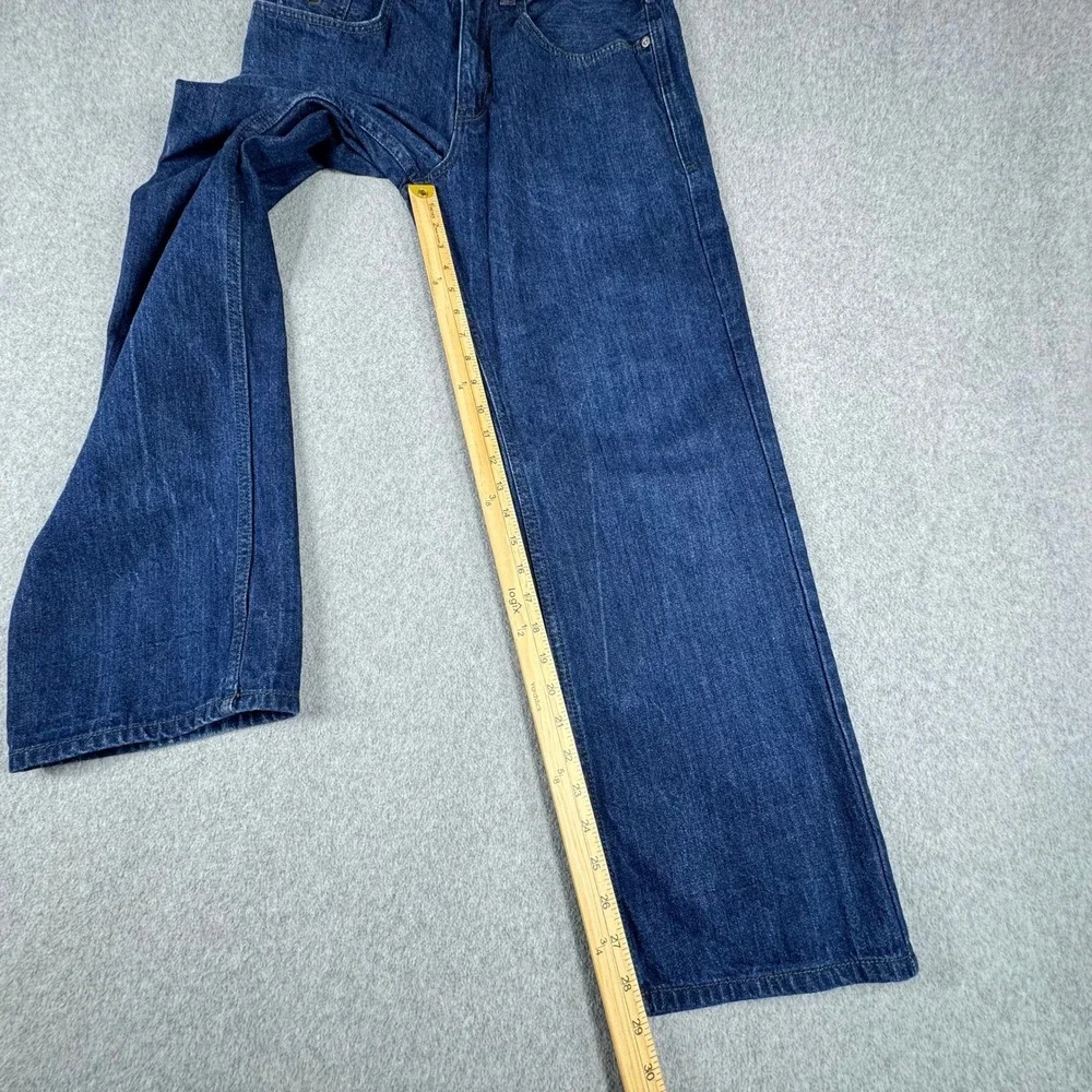 Vintage Rocawear Jeans Mens 32x29 Blue Dark Wash‎ Cotton Classic Baggy Y2K